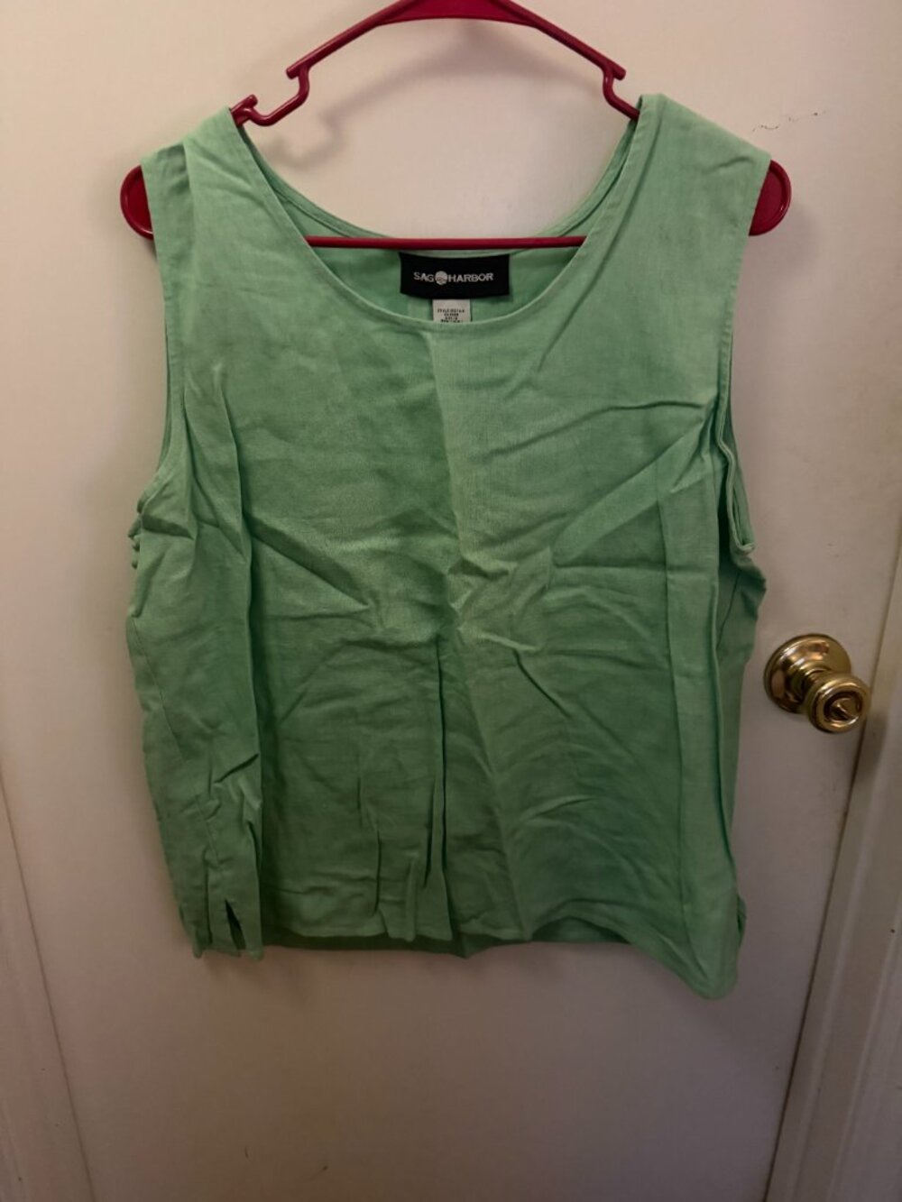 Sag Harbor Mint Green 3-Piece Linen Outfit W 16-18